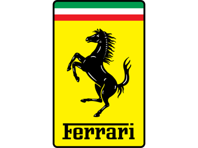 Logo de la marque automobile Ferrari sur fond transparent
