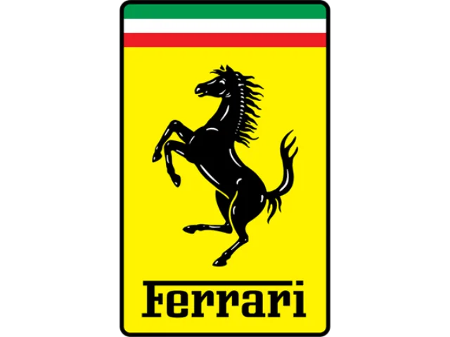 Logo de la marque automobile Ferrari sur fond transparent