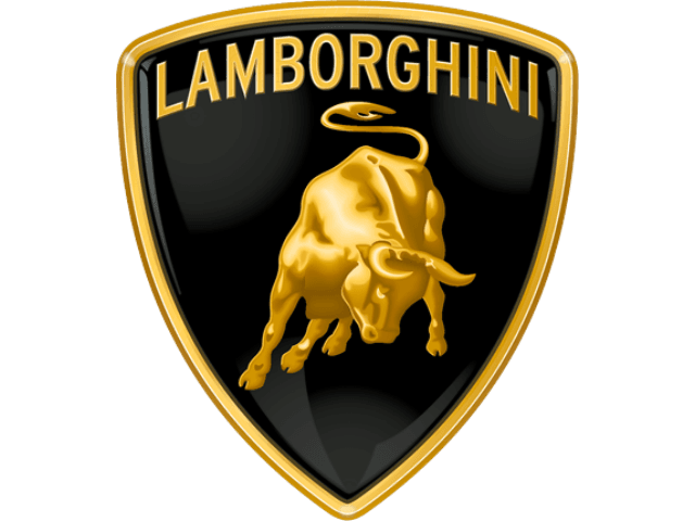 Logo de la marque automobile Lamborghini sur fond transparent