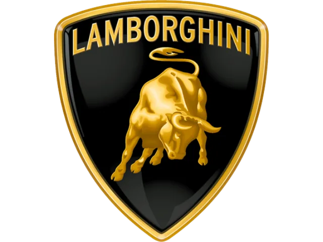 Logo de la marque automobile Lamborghini sur fond transparent