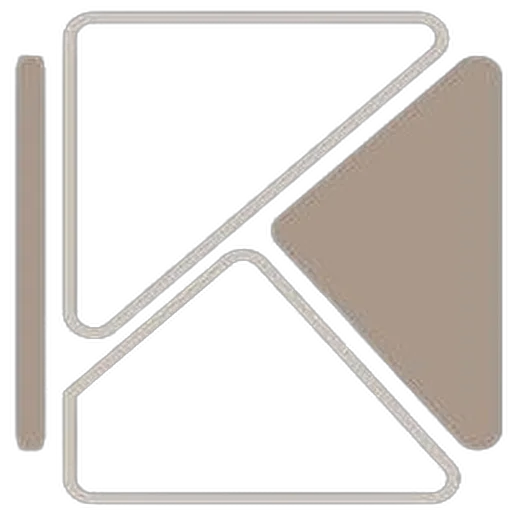 Logo minimaliste de l’entreprise Klarent sur fond TRANSPARENT